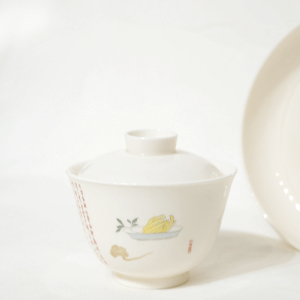 Foshou Set Glazed Gaiwan