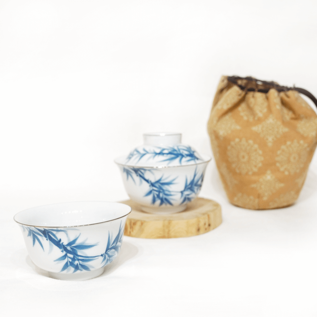 Tea for ONE, Hand Painted Gaiwan Set