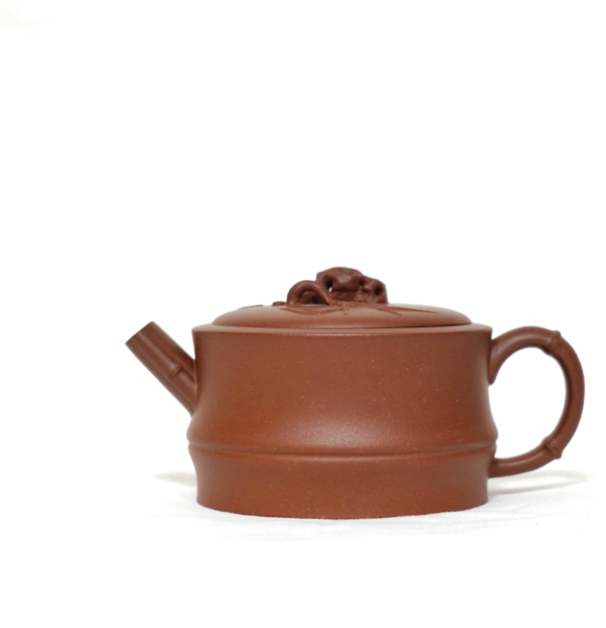 “Carving Bamboo” Handcraft Chinese Yixing Clay Teapot 200ml