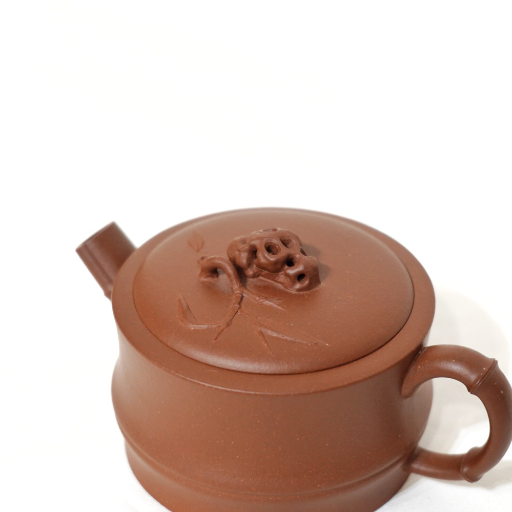 “Carving Bamboo” Handcraft Chinese Yixing Clay Teapot 200ml