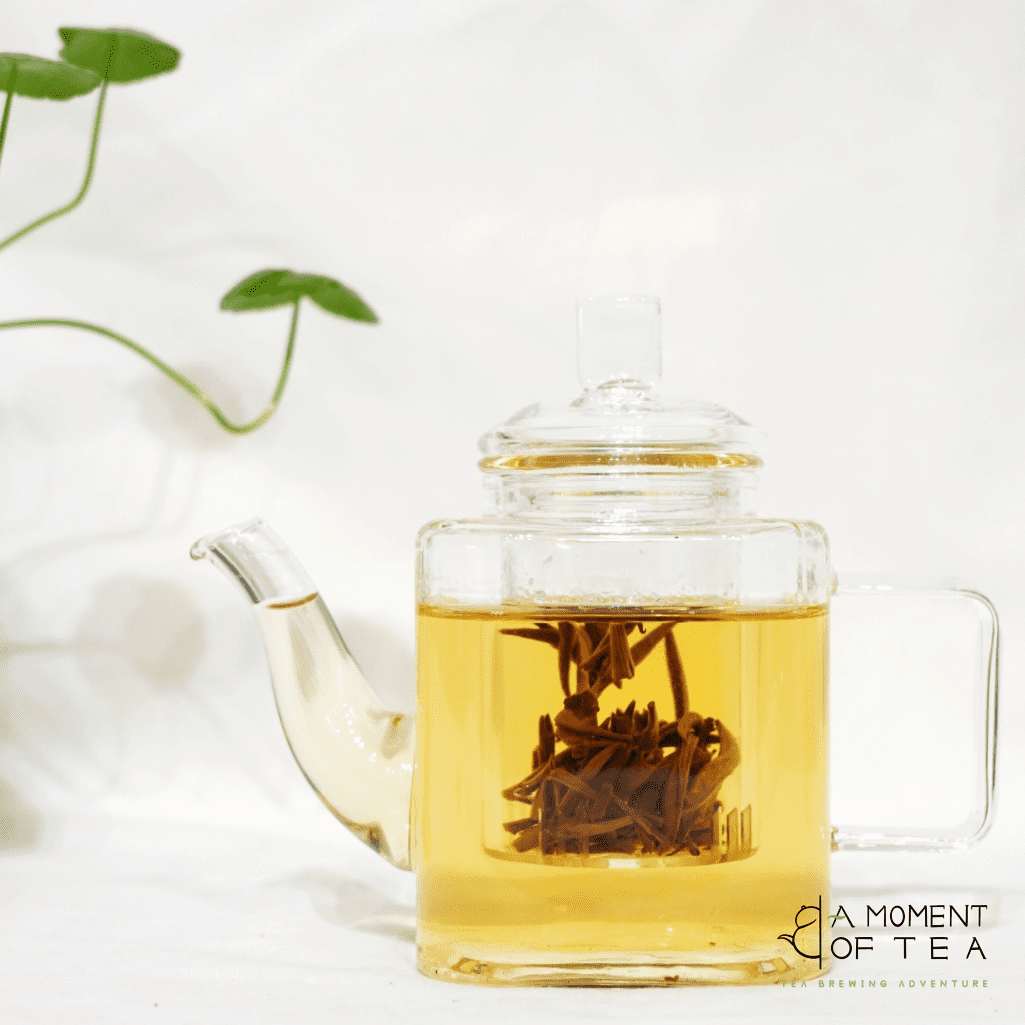 Square glass teapot with infuser - 300ml teapot for one