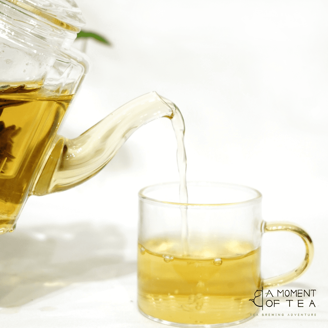 Square glass teapot with infuser - 300ml teapot for one