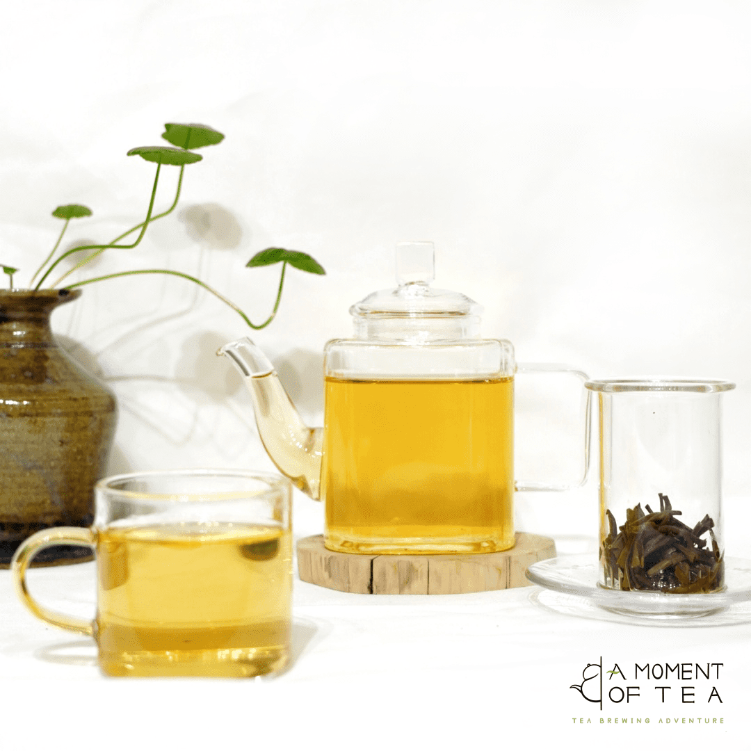 Square glass teapot with infuser - 300ml teapot for one