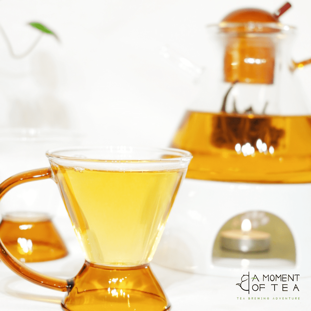 - glass teapot with glass infuser