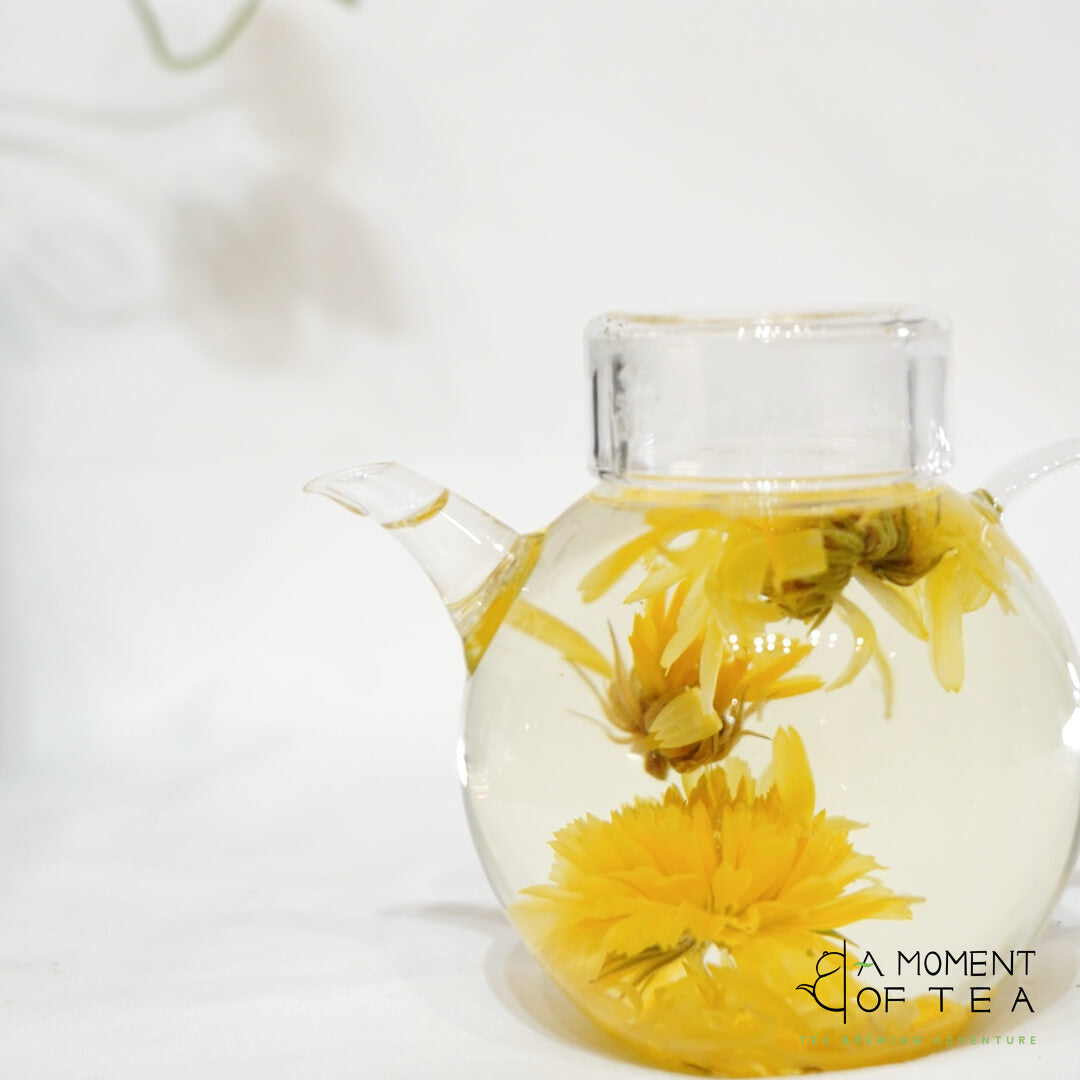 230ml-Glass Teapot with Cup Lid –A Perfect Teapot for One