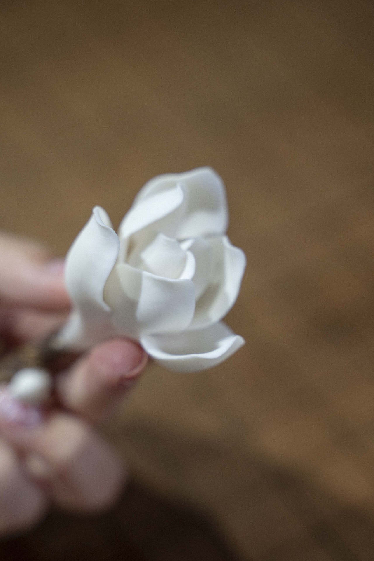 Handcrafted Magnolia Ceramic Incense Holder