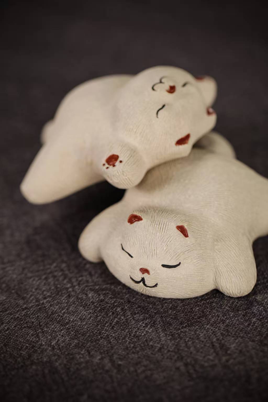 Resting Cat Tea Pet