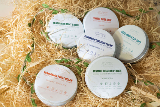 Special Tea Box with three Tasmanian tea blends, a carry-on friendly gift from Hobart