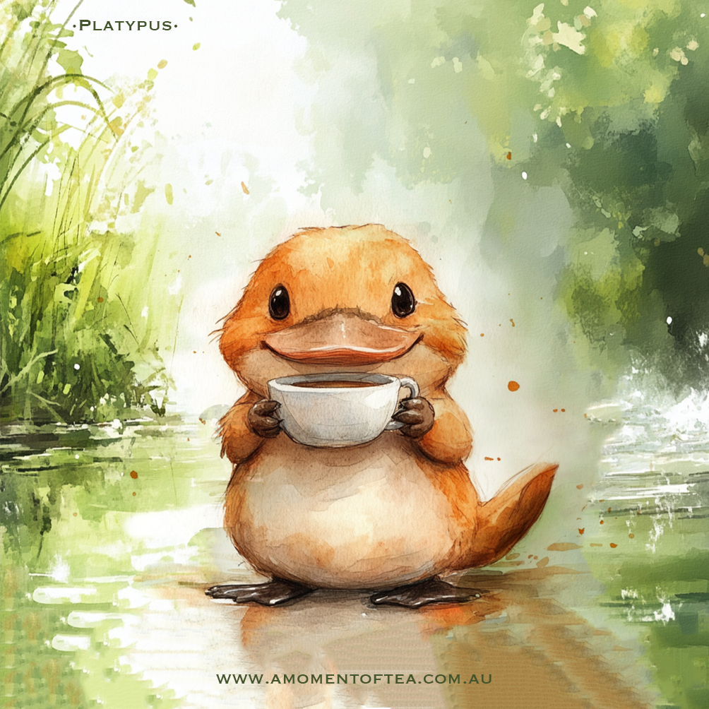 Platypus greeting card design