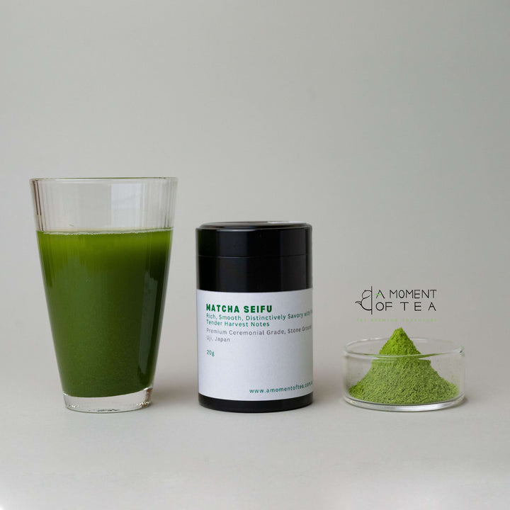 SEIFU premium ceremonial grade matcha powder from Gokasho Uji Japan for koicha thick tea ceremony in Hobart