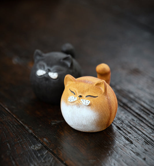 Chubby Cat Tea Pet