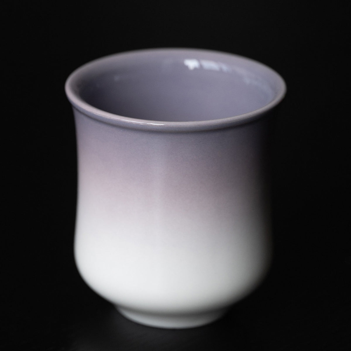 Gradient glaze tea cup in dusk purple, 200 ml